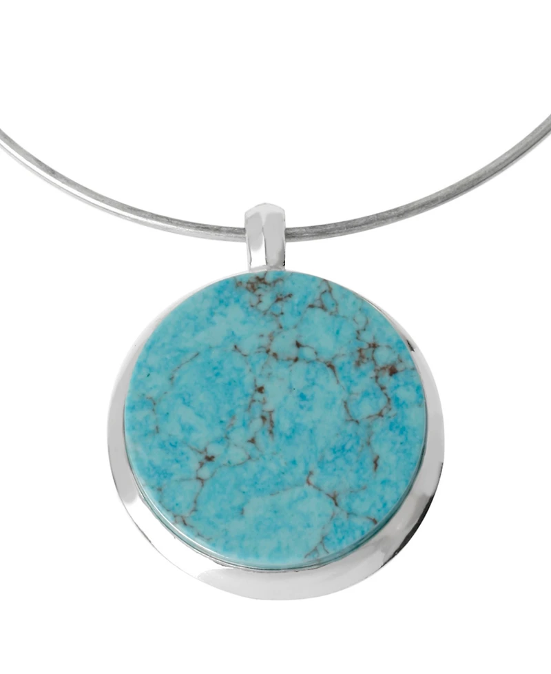 Robert Lee Morris Soho Turquoise Pendant Wire Necklace