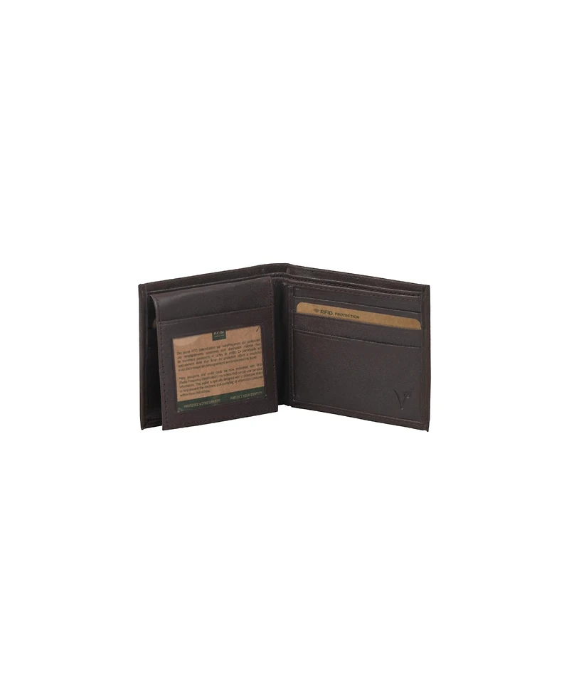 Champs Men's Leather Rfid Wallet in Gift Box
