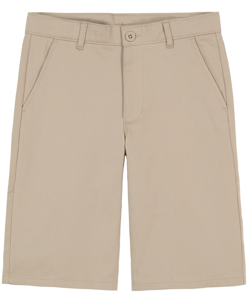 Nautica Big Boys Uniform Hunter Flat-Front Stretch Twill Shorts