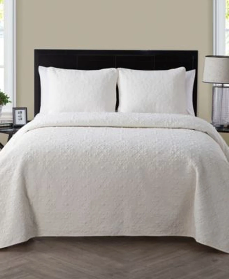 Vcny Home Caroline Embossed Quilt Sets