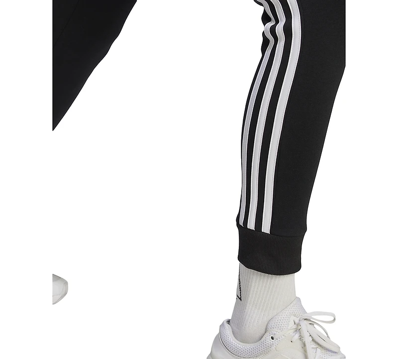 adidas Women's 3-Stripe Cotton Fleece Sweatpant Jogger
