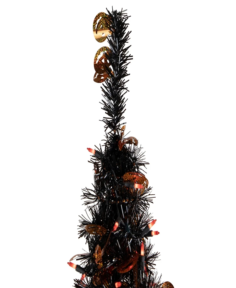 4' Fall Harvest Pop Up Artificial Thanksgiving Tree with Pumpkins