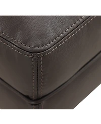 Closeout! Collyn 31" Modern Leather Ottoman, Created for Macy's