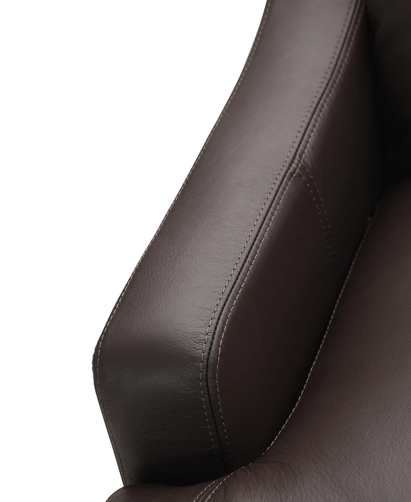 Closeout! Collyn 34" Modern Leather Chair, Created for Macy's