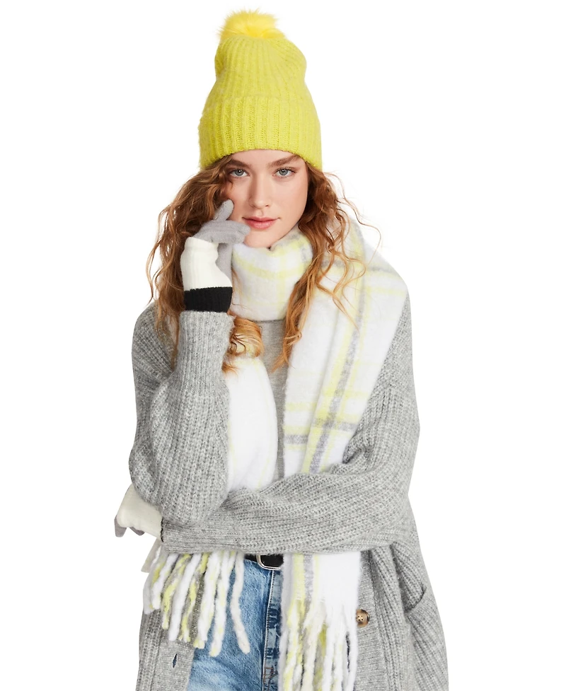 Steve Madden Women's Color-Blocked Long Cuff Magic Gloves