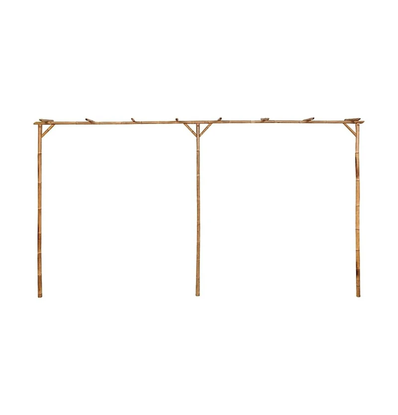 vidaXL Pergola Bamboo 151.6"x15.7"x80.7"