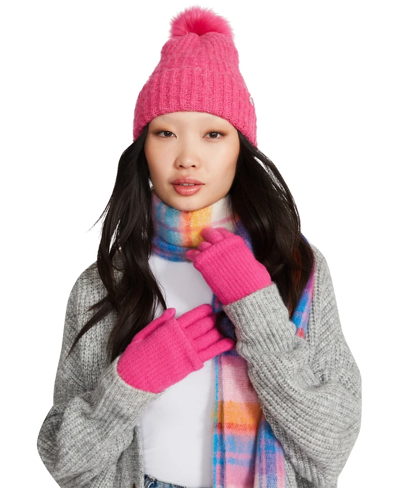 Steve Madden Women's Cozy Touchscreen Gloves, Created for Macy's