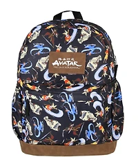 Nickelodeon Avatar The Last Airbender Backpack Character Cartoon All-Over Print School Book Bag