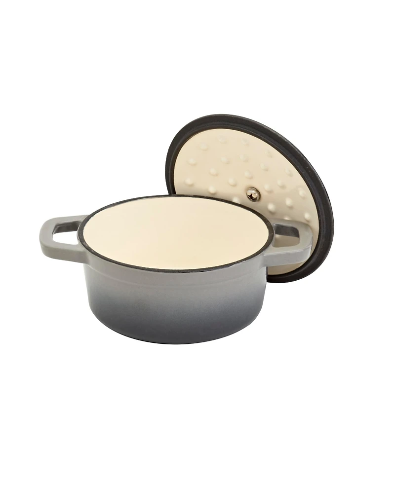 Smith and Clark Cast Iron 1 Quart Enamel Dutch Oven