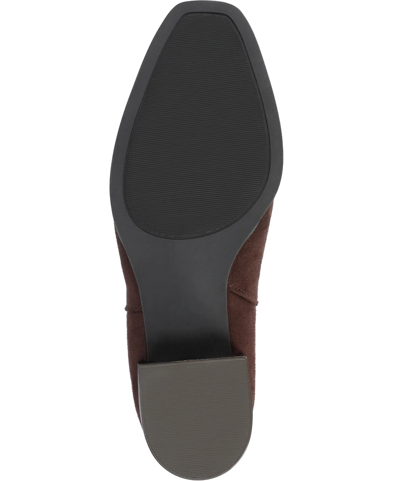 Journee Collection Women's Wrenley Block Heel Chelsea Booties