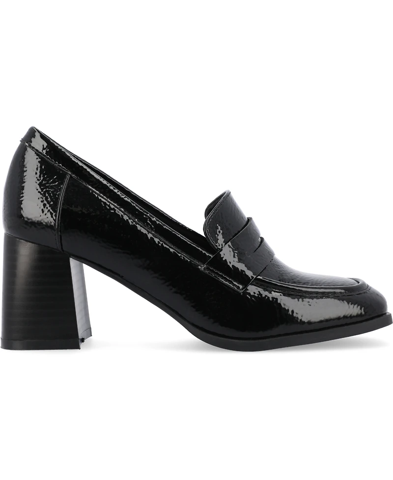 Journee Collection Women's Malleah Heeled Loafers