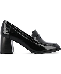 Journee Collection Women's Malleah Heeled Loafers