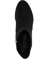 Journee Collection Women's Hayven Block Heel Almond Toe Booties