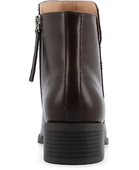 Journee Collection Women's Cappri Block Heel Square Toe Ankle Booties