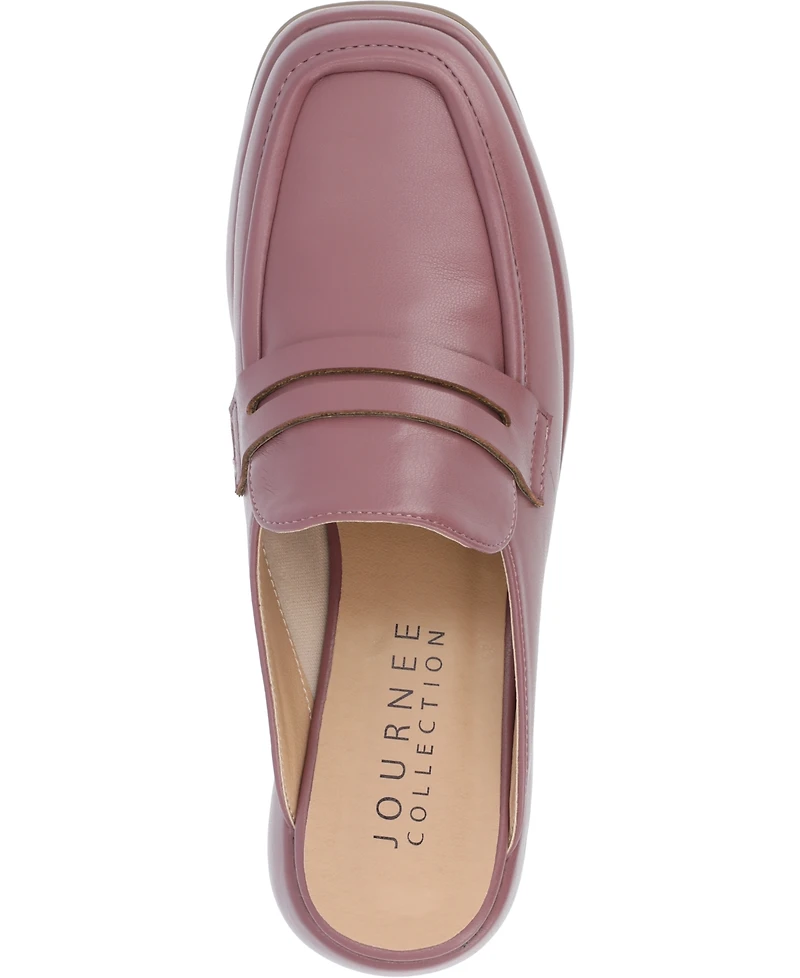 Journee Collection Women's Antonina Platform Mule Loafers