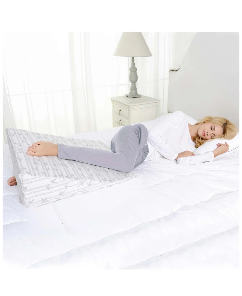 Superior Removable Cover Memory Foam Bed Wedge Pillow