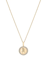 Audrey by Aurate Diamond Zodiac Reversible Pendant Necklace (1/10 ct. t.w.) Gold Vermeil, Exclusively at Macy's