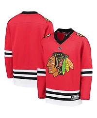 Big Boys Fanatics Red Chicago Blackhawks Home Replica Blank Jersey