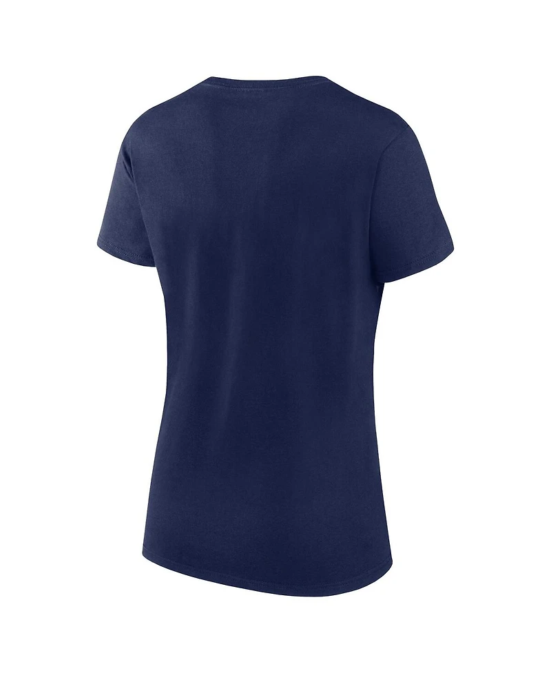 Women's Fanatics Navy, Red New England Patriots Fan T-shirt Combo Set