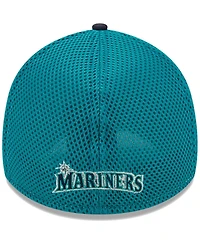 Men's New Era Navy Seattle Mariners Team Neo 39THIRTY Flex Hat