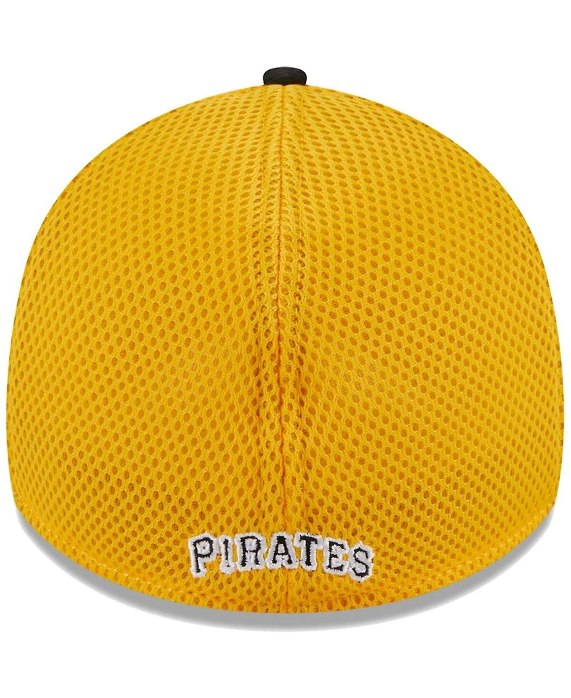 Men's New Era Black Pittsburgh Pirates Team Neo 39THIRTY Flex Hat