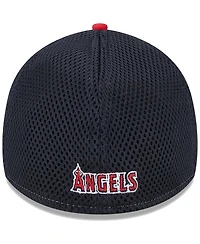 Men's New Era Red Los Angeles Angels Team Neo 39THIRTY Flex Hat