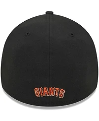 Men's New Era Black San Francisco Giants Logo 39THIRTY Flex Hat