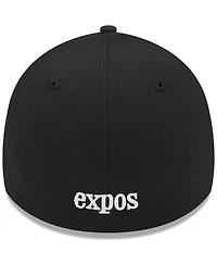 Men's New Era Black Montreal Expos Logo 39THIRTY Flex Hat