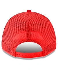 Men's New Era Scarlet Jeff Gordon Dupont 9FORTY A-Frame Trucker Snapback Hat