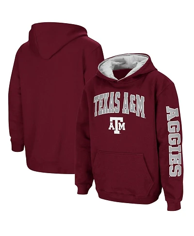 Colosseum Big Boys Texas A&M Aggies 2-Hit Team Pullover Hoodie
