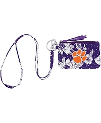 Women's Vera Bradley Clemson Tigers Rain Garden Zip Id Lanyard