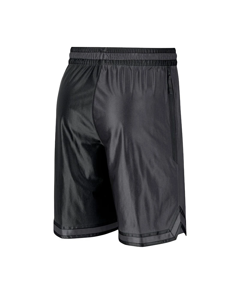 Men's Nike Black, Anthracite Brooklyn Nets Courtside Versus Force Split Dna Performance Shorts