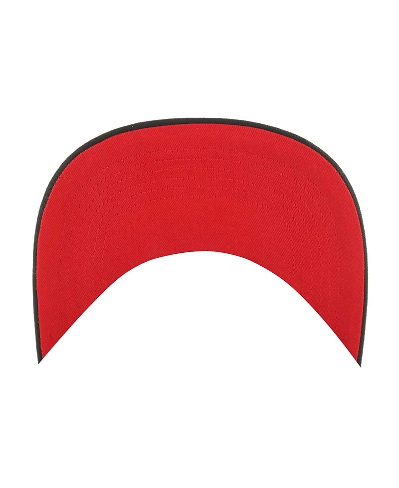 Men's '47 Brand Black Toronto Raptors Contra Hitch Snapback Hat