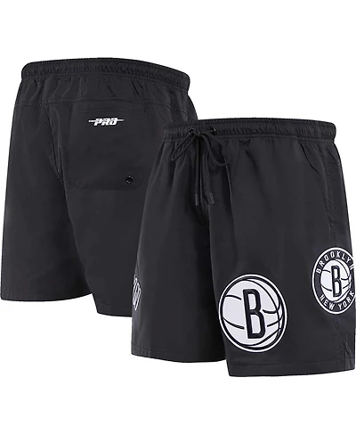 Men's Pro Standard Black Brooklyn Nets Classics Woven Shorts