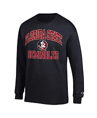 Men's Champion Black Florida State Seminoles High Motor Long Sleeve T-shirt