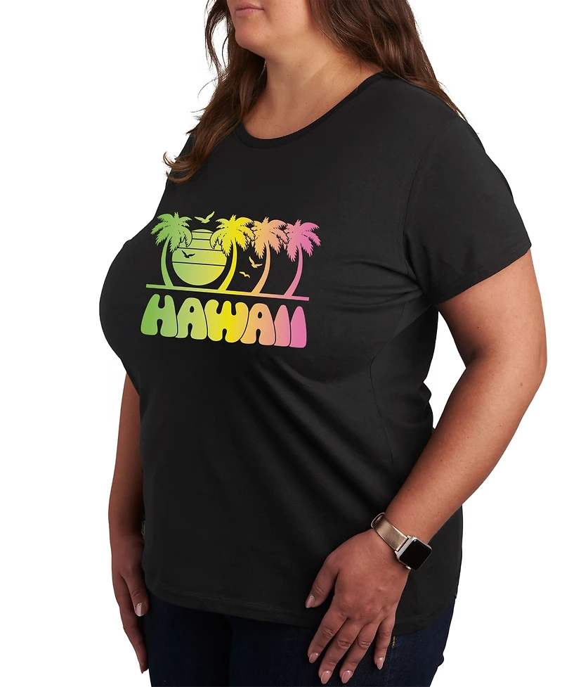 Hybrid Apparel Trendy Plus Destination Hawaii Graphic T-shirt
