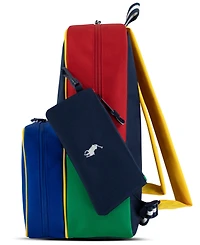 Polo Ralph Lauren Big Boys Backpack, Lunch Box and Pencil Case Combo Set, 3 Piece