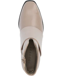 Journee Collection Women's Kyler Two Tone Block Heel Booties