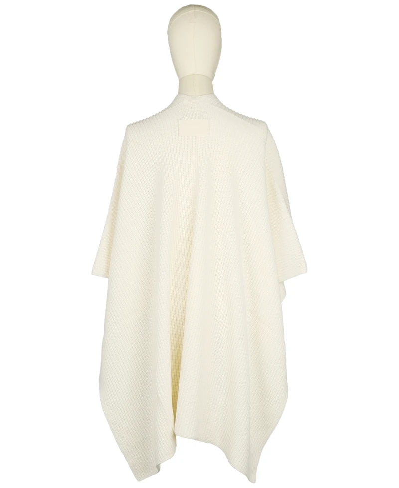 Coach Women's Rubber Patch Knit Cape Sweater
