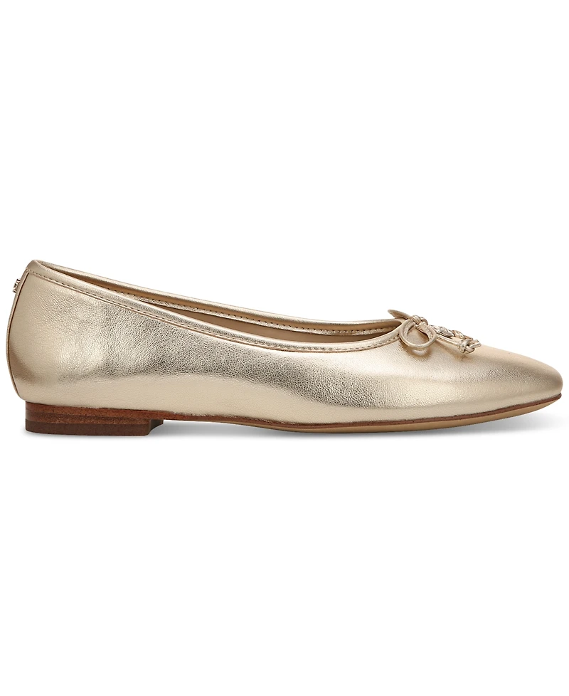 Sam Edelman Women's Meadow Square-Toe Bow Ballet Flats
