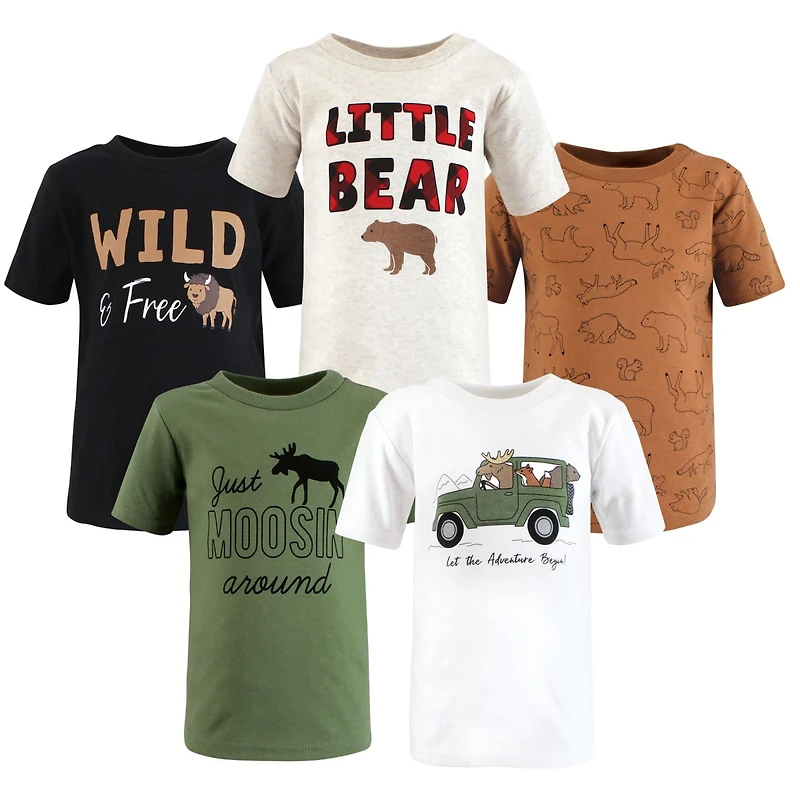 Hudson Baby Boys Short Sleeve T-Shirts, Football