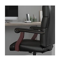Merrick Lane Versailles High Back Tufted Home Office Chair With Height Adjustment And 360° Swivel