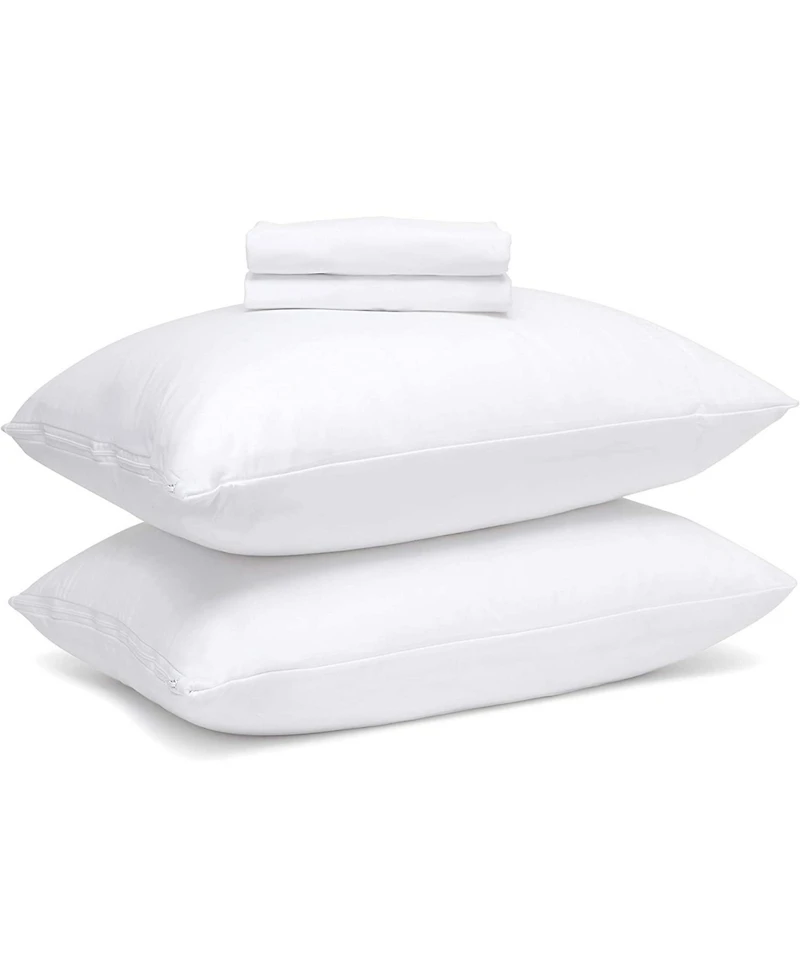 Waterproof Zippered Pillow Protector - King Size - 2 Pack