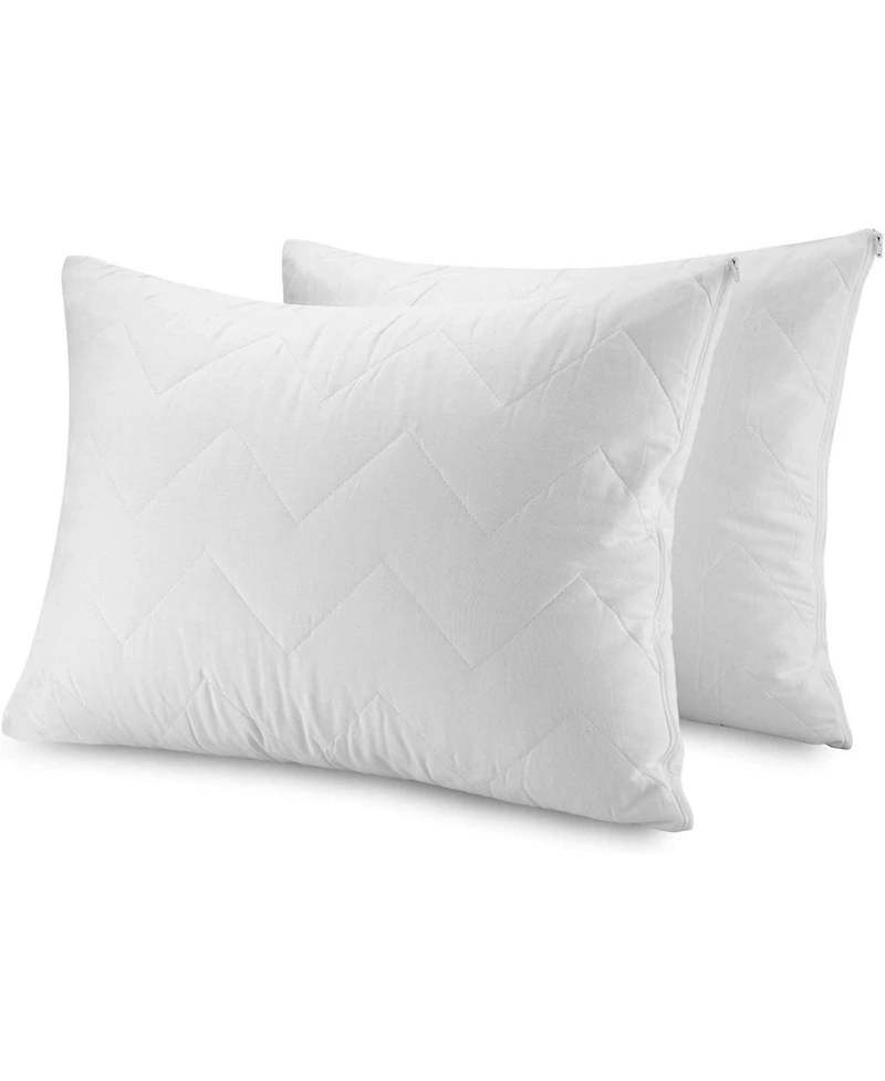 Waterguard Quilted Waterproof and Hypoallergenic Pillow Covers - King Size - 4 Pack