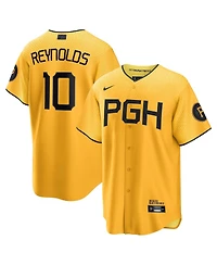 Men's Nike Bryan Reynolds Gold Pittsburgh Pirates 2023 City Connect Replica Player Jersey