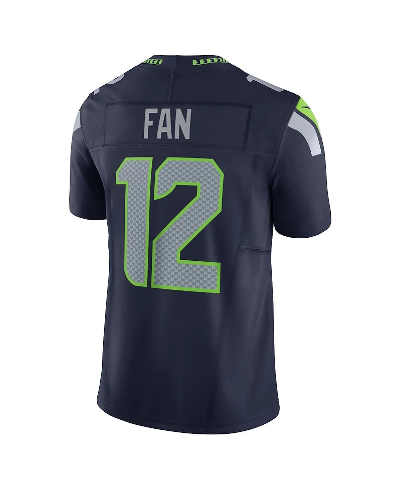 Men's Nike 12th Fan Navy Seattle Seahawks Vapor F.u.s.e. Limited Jersey