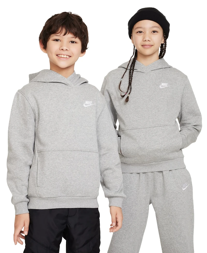 Nike Sportswear Big Kids Club Fleece Pullover Hoodie
