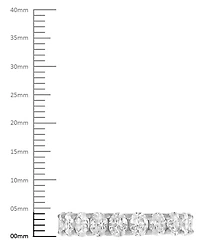 Diamond Oval-Cut Eternity Band (5 ct. t.w.) Platinum or 14k Gold