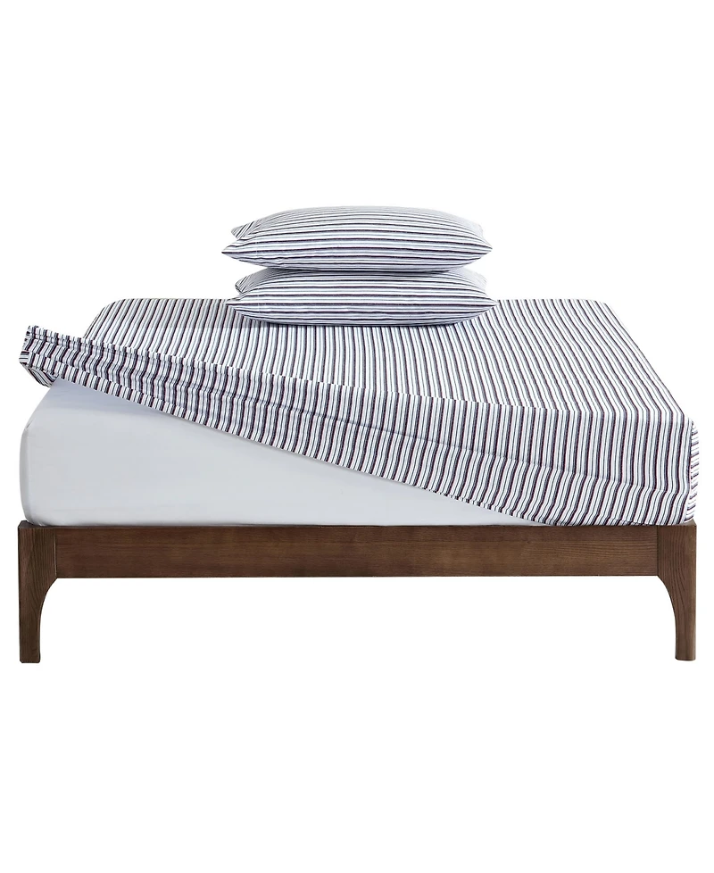 Closeout! Nautica Solid Microfiber 3 Piece Sheet Set, Full