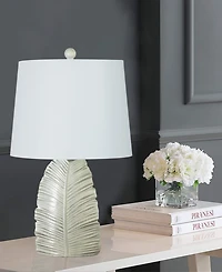 23" Casual Resin Table Lamp with Designer Shade